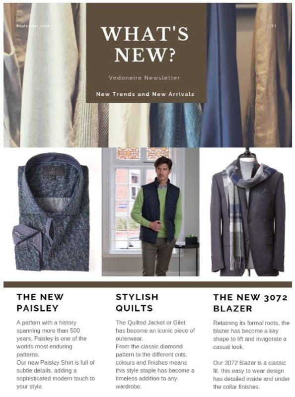 What's new this Autumn at Vedoneire of Ireland