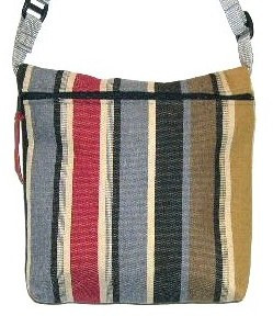 BOLD COLORFUL STRIPES -shoulder sack
