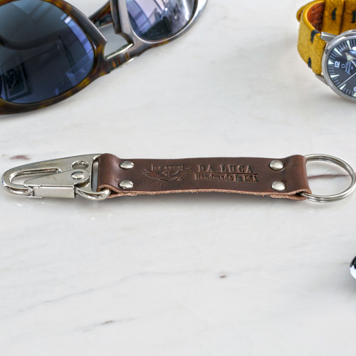 Leather V2 Key Chain - Brown Chromexcel (Polished)