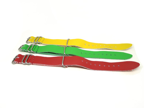 24mm Leather Strap 3x Pack - Set O Clearance