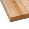 Bally Block Butcher Block Bench Top made from laminated edge-grain northern hard rock maple has 3/8" radius edge