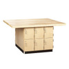 Diversified Spaces 4-Station Work Bench with 12 Lockers