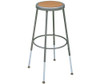Krueger Industrial Masonite Seat Stool, Adjustable-Height, 25" to 33"