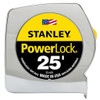 Stanley PowerLock Tape Measure, 25 ft x 1 in