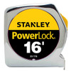 Stanley PowerLock Tape Measure, 16 ft x 3/4 in