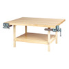 Diversified Woodcrafts Open-Style Work Bench 2 Station with 2 Wilton Vises (7")