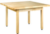 Diversified Woodcrafts 4-Student Table 1-3/4" Maple Top, 48"W x 48"D x 30"H