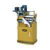 mustard yellow dovetailer machine with 1HP, single phase, 115/230V motor and manual board clamping