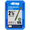 Kreg Pocket Hole Screws HD Drive, 14, 2-1/2", 125