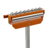 Bora Portamate Tri-Function Pedestal Roller Stand has polished steel ball bearing roller and rubber feet