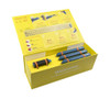 3Doodler Create+ Learning Pack has two yellow student boxes with 3 marine blue pens each