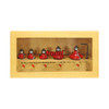 Freud 5-Piece industrial red Round Over/Beading Bits with 1/4" Shank in wooden shadow box case