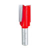 side profile of 7/8" x 1-1/4" carbide-tipped double flute straight router bit