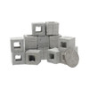 Mini Materials 1:12 Scale Half Cinder Blocks, 15-Pack