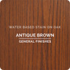 General Finishes Water-based Wood Stain, Antique Brown, Qt.