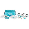 padded carrying case for 5 finch robots plus zippered pouch inside cover for 5 included markers