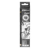 black and white box of 12 charcoal pencils from pacific arc with medium leads and quad barrel design