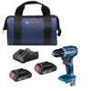 Bosch 18V 1/2" Compact Cordless Drill/Driver, 2 Batteries