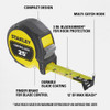 Stanley Control-Lock Tape Measure, 25'