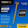 Hillman Power Pro Star-Drive Wood Screws, #8 x 2"