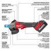 Milwaukee 18V FUEL 4-1/2"/5" Grinder Kit
