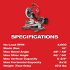 Milwaukee M18 18V Dual Bevel Miter Saw, 10"