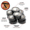 Performance Tool 3/4" x 60' Electrical Tape Black, 10-Pack
