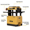 Powermatic 209BHH 20" Helical Head Planer, 5HP, 3PH, 230V