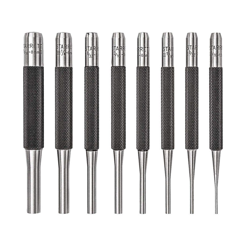 Starrett 8-Piece Drive Pin Punch Set | Midwest Technology