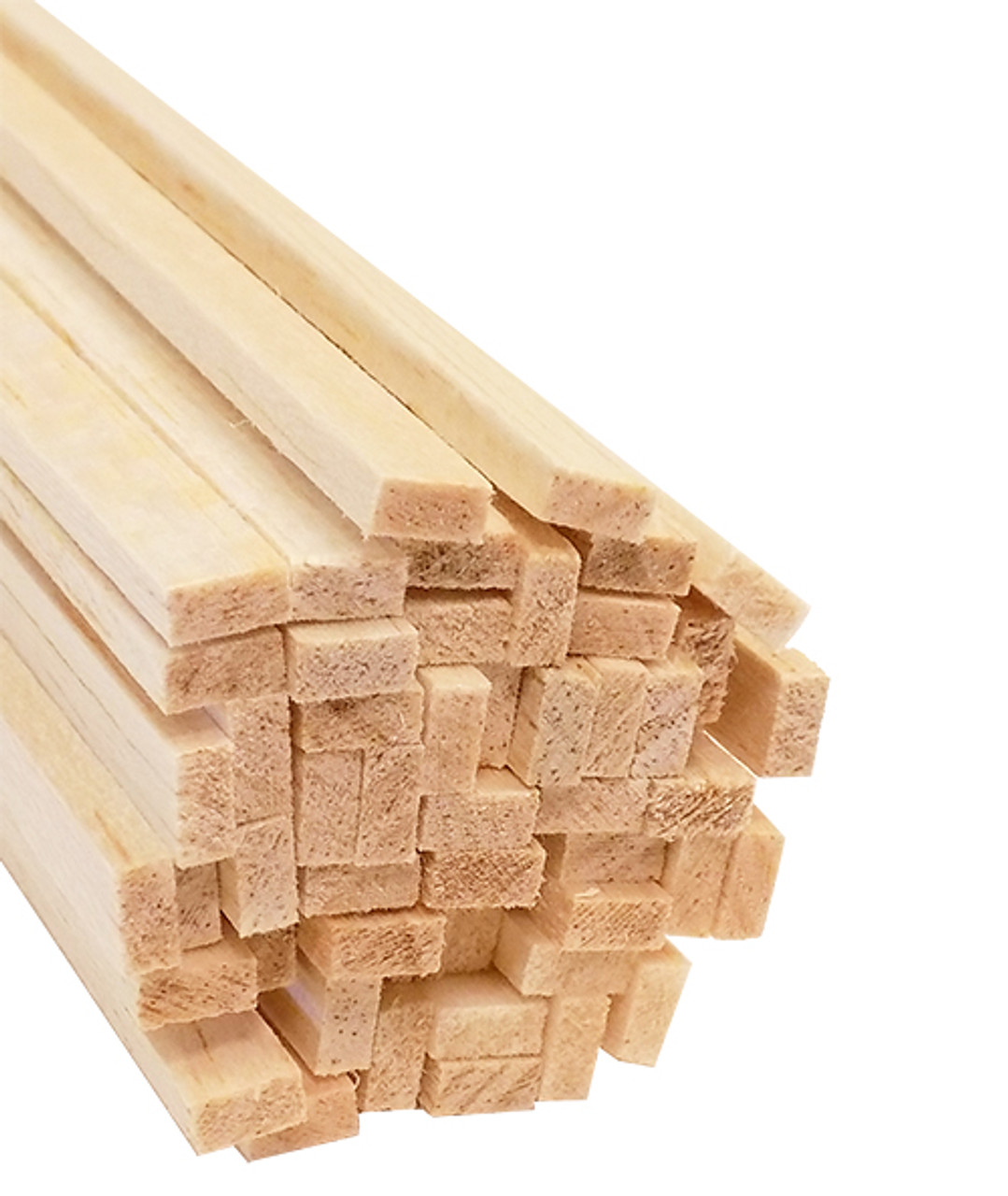 Bud Nosen Balsa Wood Strips, 1/8 x 1/8 x 36, 50/pkg.