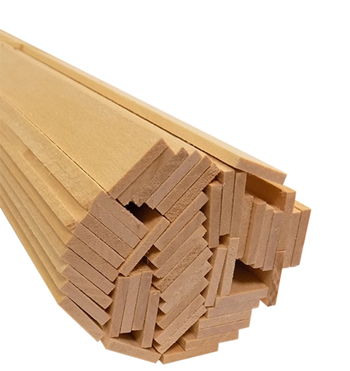 1/4 Inch Basswood Strips (1/12 Scale)