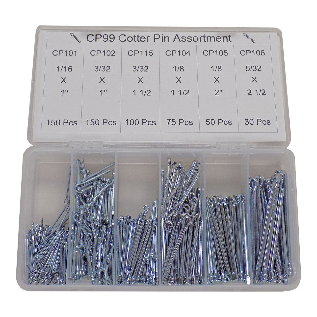 Fastener Barn 555-Pc Cotter Pins | Midwest Technology