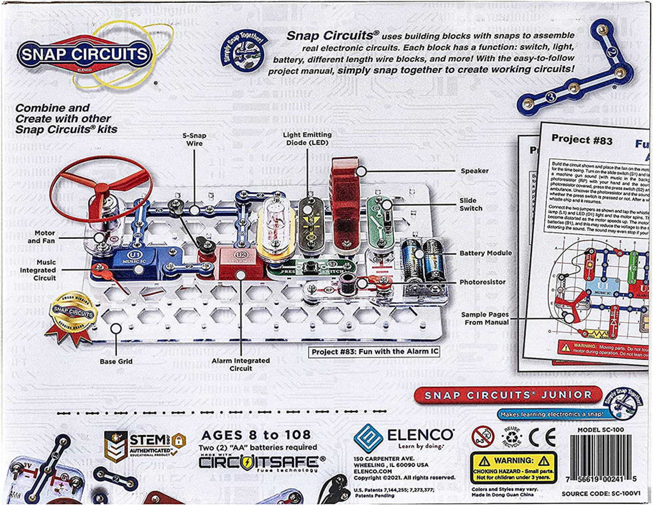 Elenco Snap Circuits Pro SC-500 Experiments Science Kit 