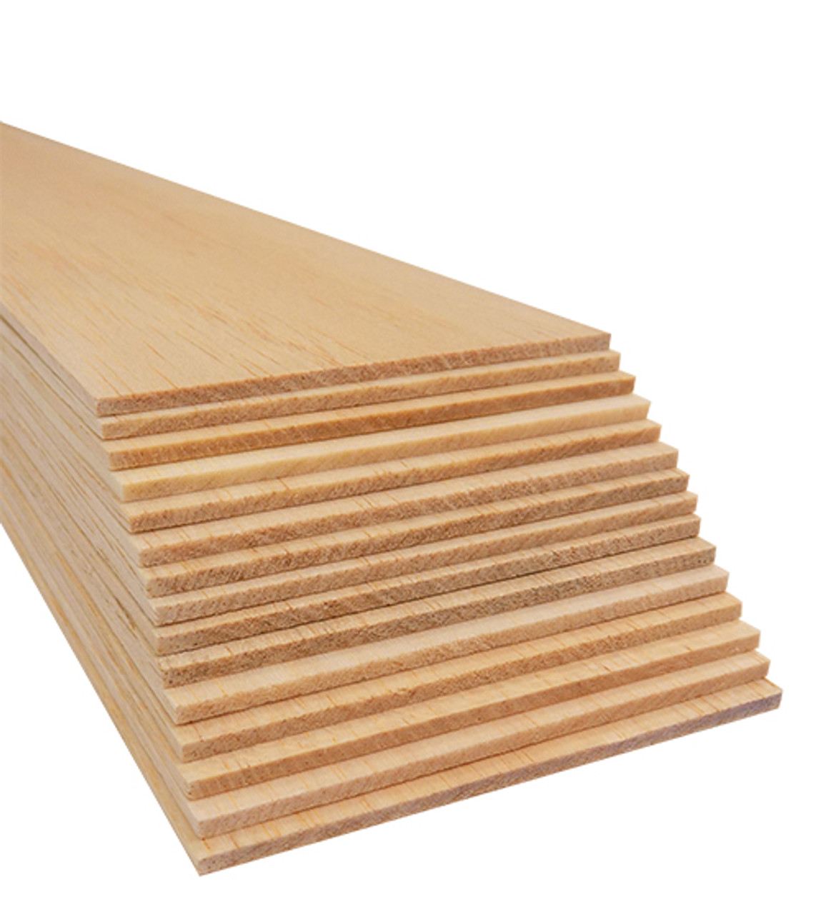 Bud Nosen Balsa Wood Sticks - 1/4 x 3/8 x 36, Pkg of 15