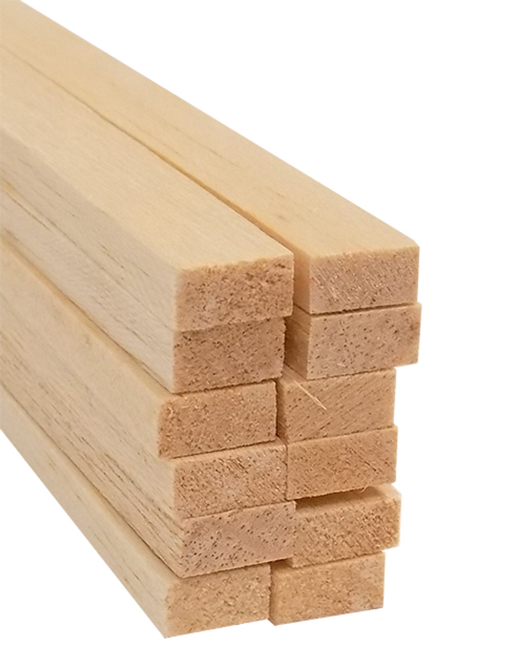 Bud Nosen Balsa Wood Strips, 1/8 x 1/8 x 36, 50/pkg.