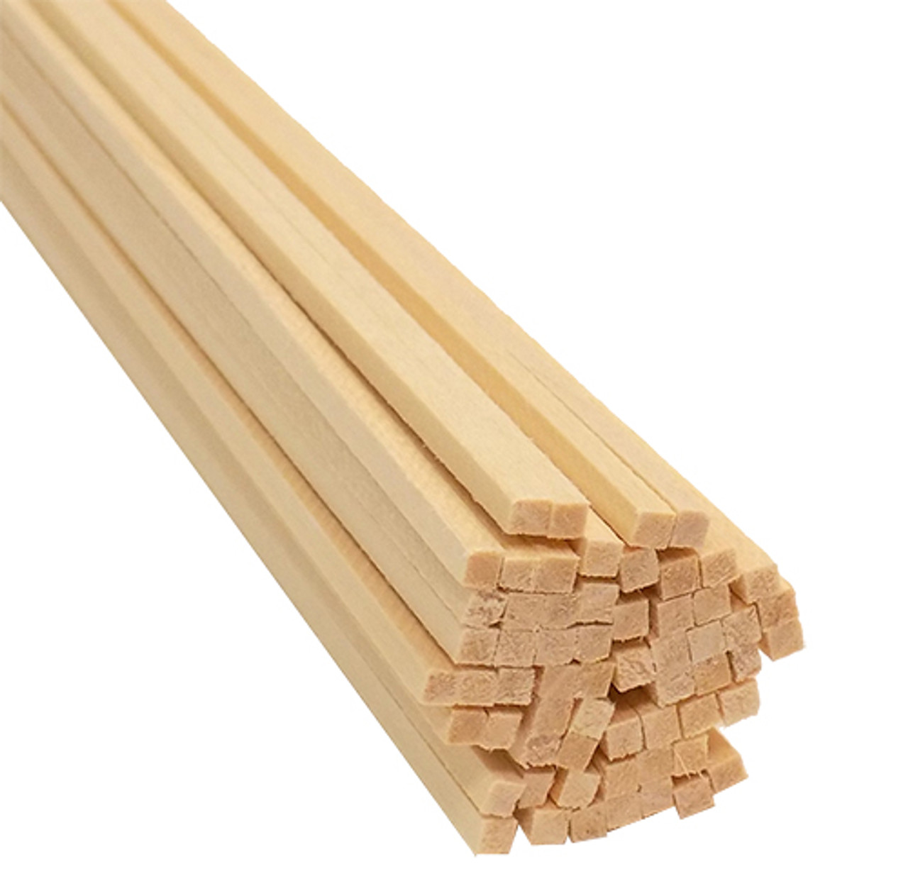 Bud Nosen Balsa Wood Strips, 1/8 x 1/8 x 36, 36/pkg.