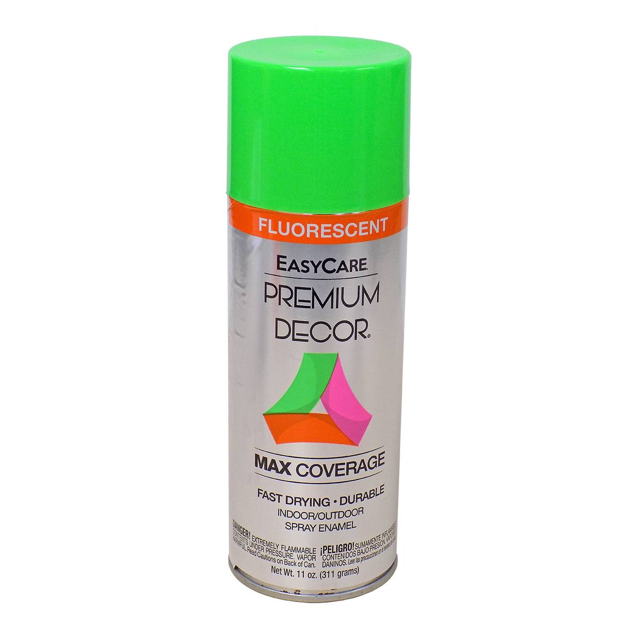 Prem. Decor Fluor. Spray Paint, Glo Green | Midwest Technology