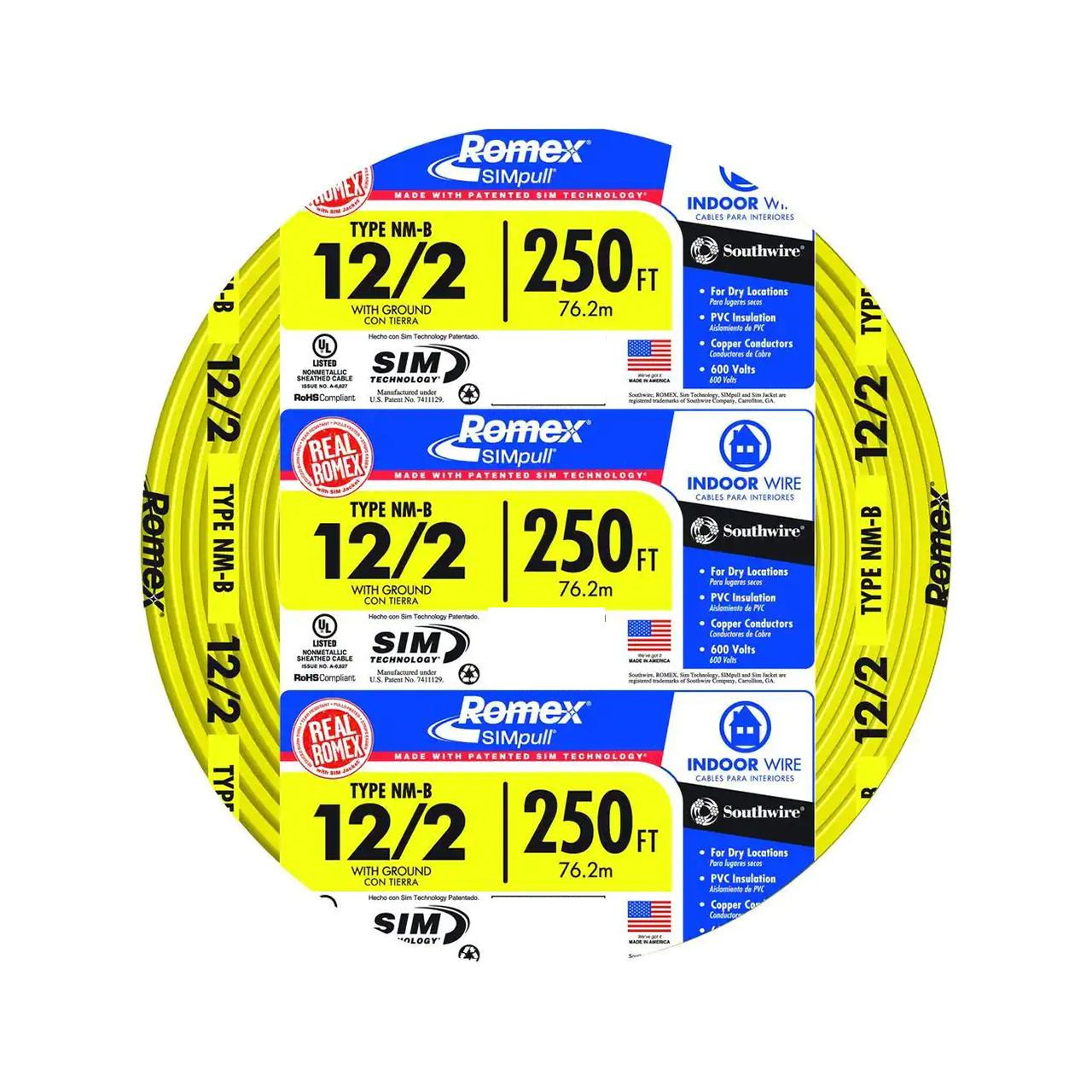 Southwire Romex Cable, 12/2 | Midwest Technology