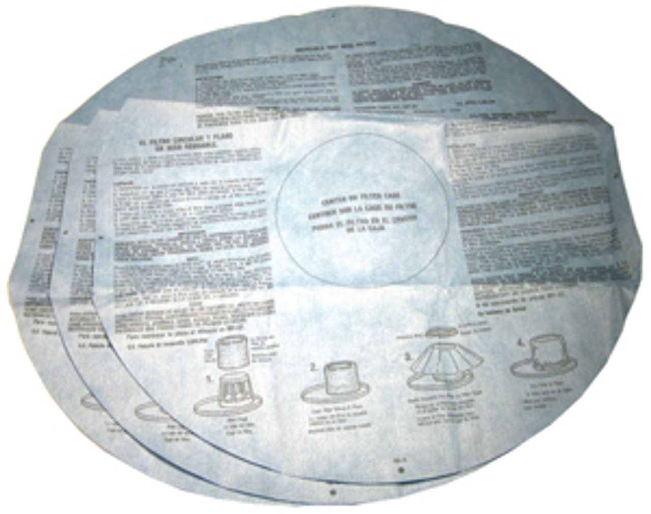 3 Shop Vac Paper Disc Filters 