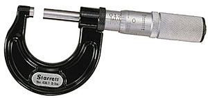 Starrett 436.1 Series Outside Micrometer, 01", 0001" Grad Midwest