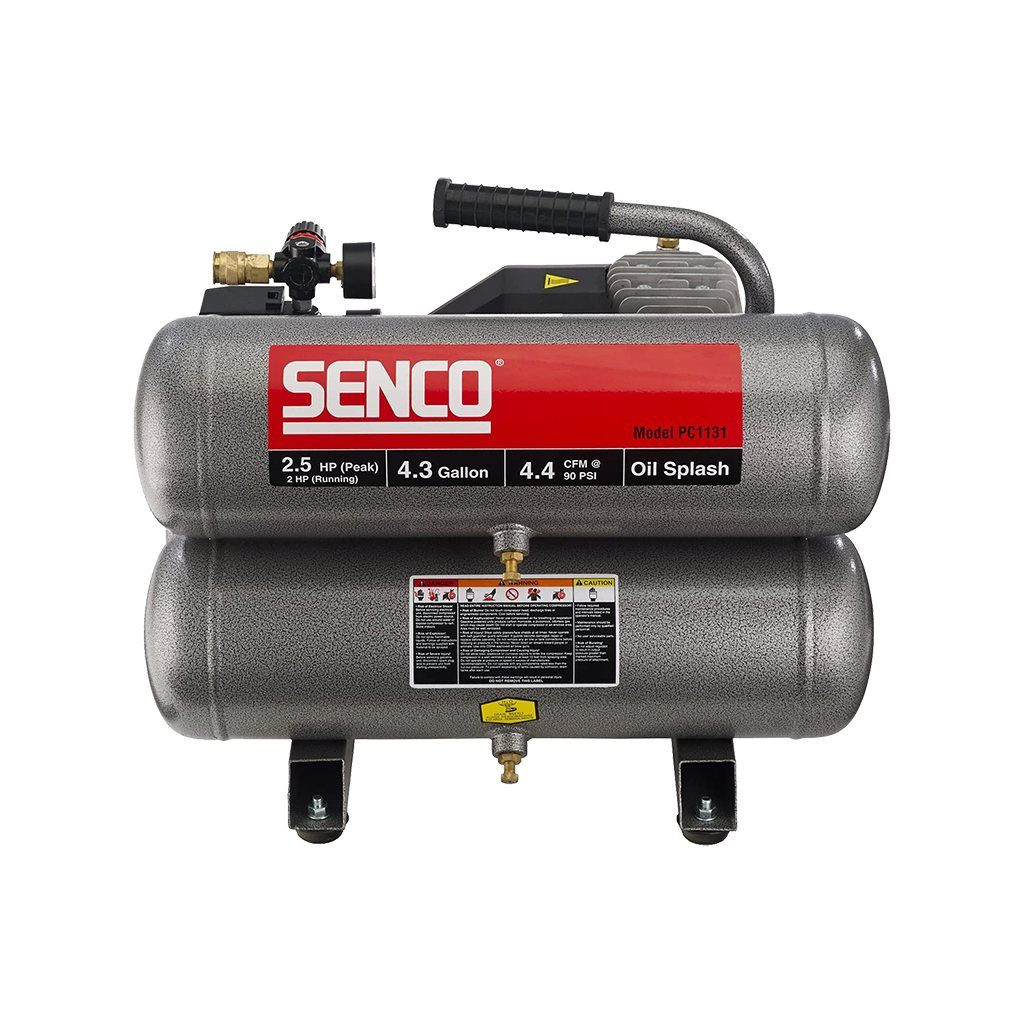 Senco 2 HP, 4.3 Gal Twin Tank Comp. | Midwest Technology