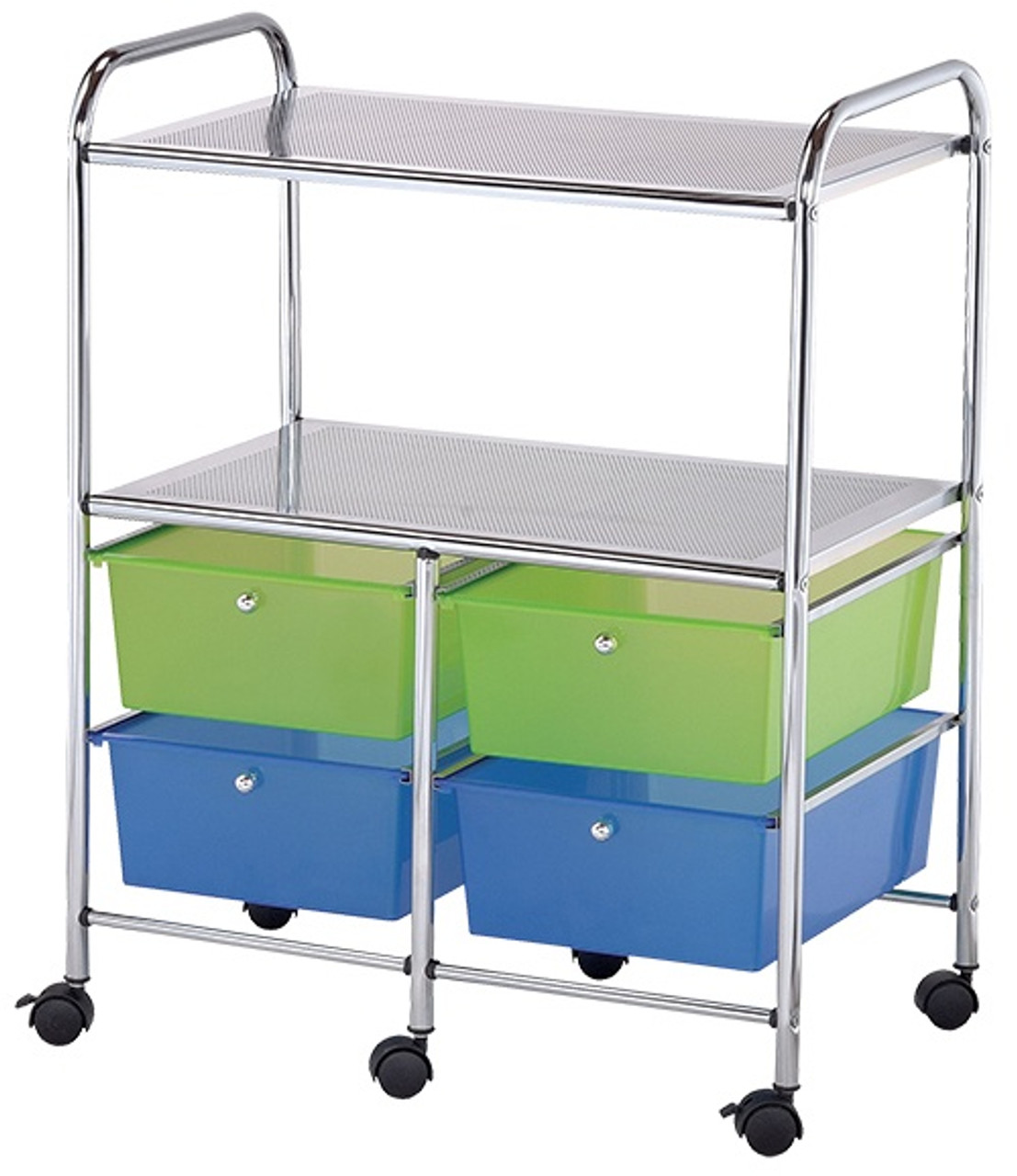 Alvin Storage Cart 4 Drawers With 2 Shelf Multi Colored Midwest