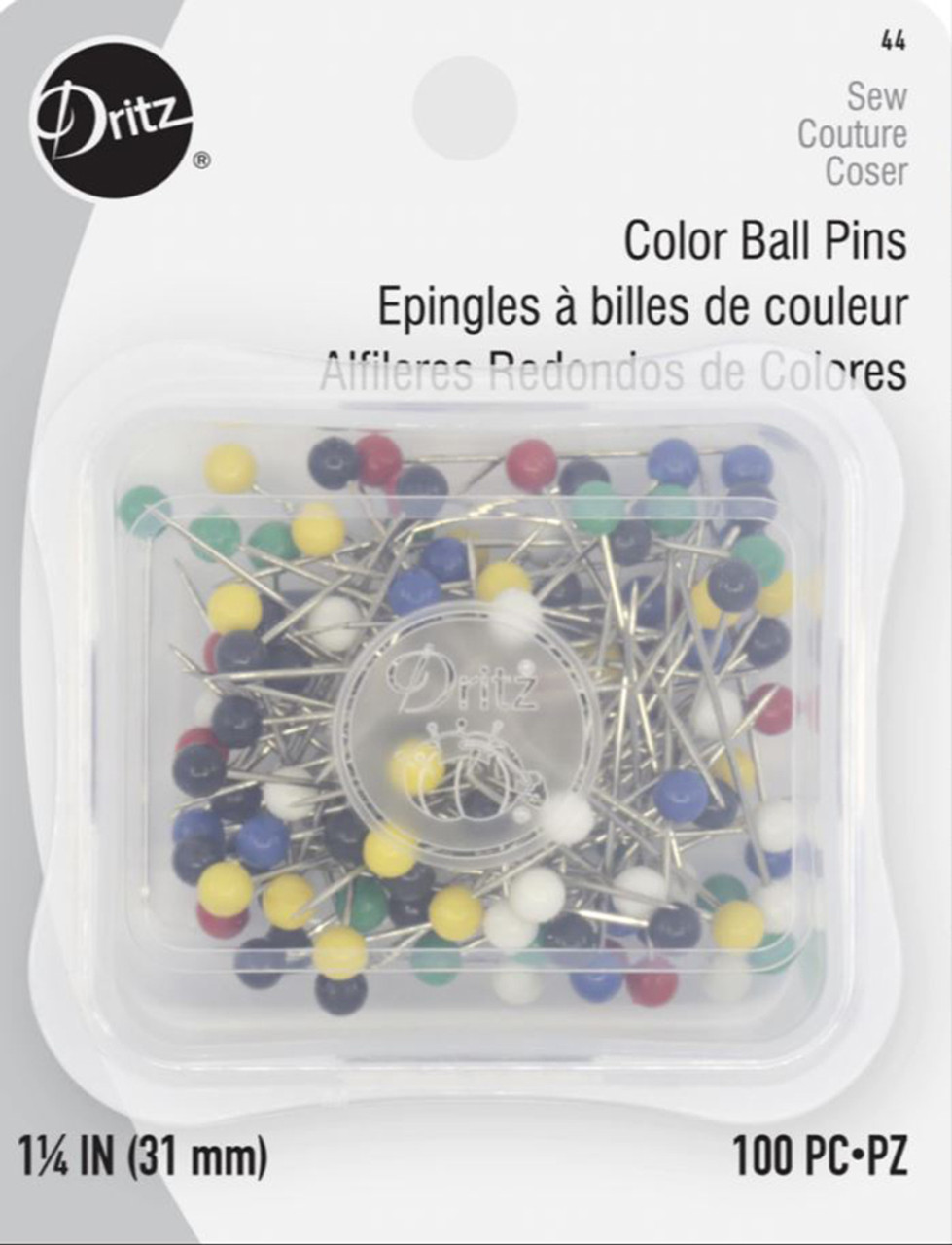 Color Ball Pins - 100/ Pkg —