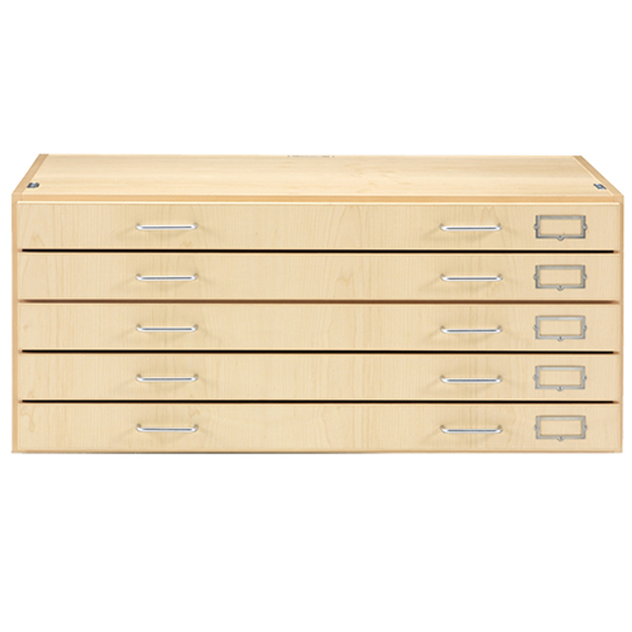 Diversified Spaces Flat File System Stackable 5 Drawer Cabinet ( Maple ) -  FFS-3624M, Flat File & Paper Storage
