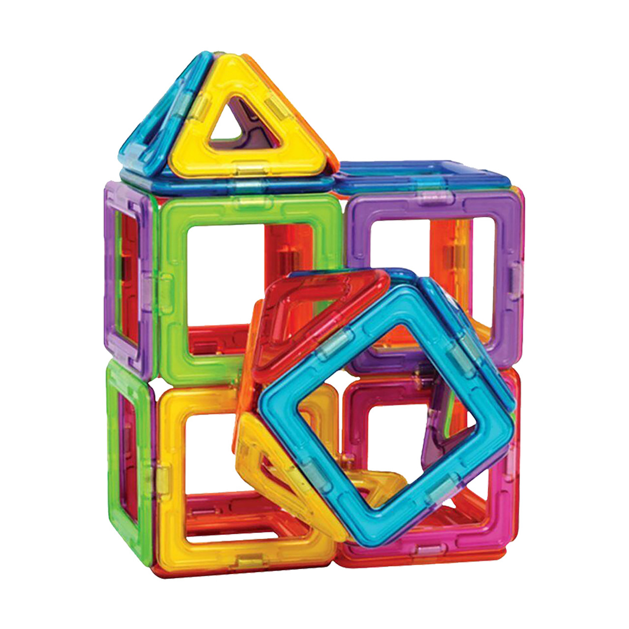 Midwest Technology Magformers - Construction Magnetic Products 26-Piece Set, Rainbow