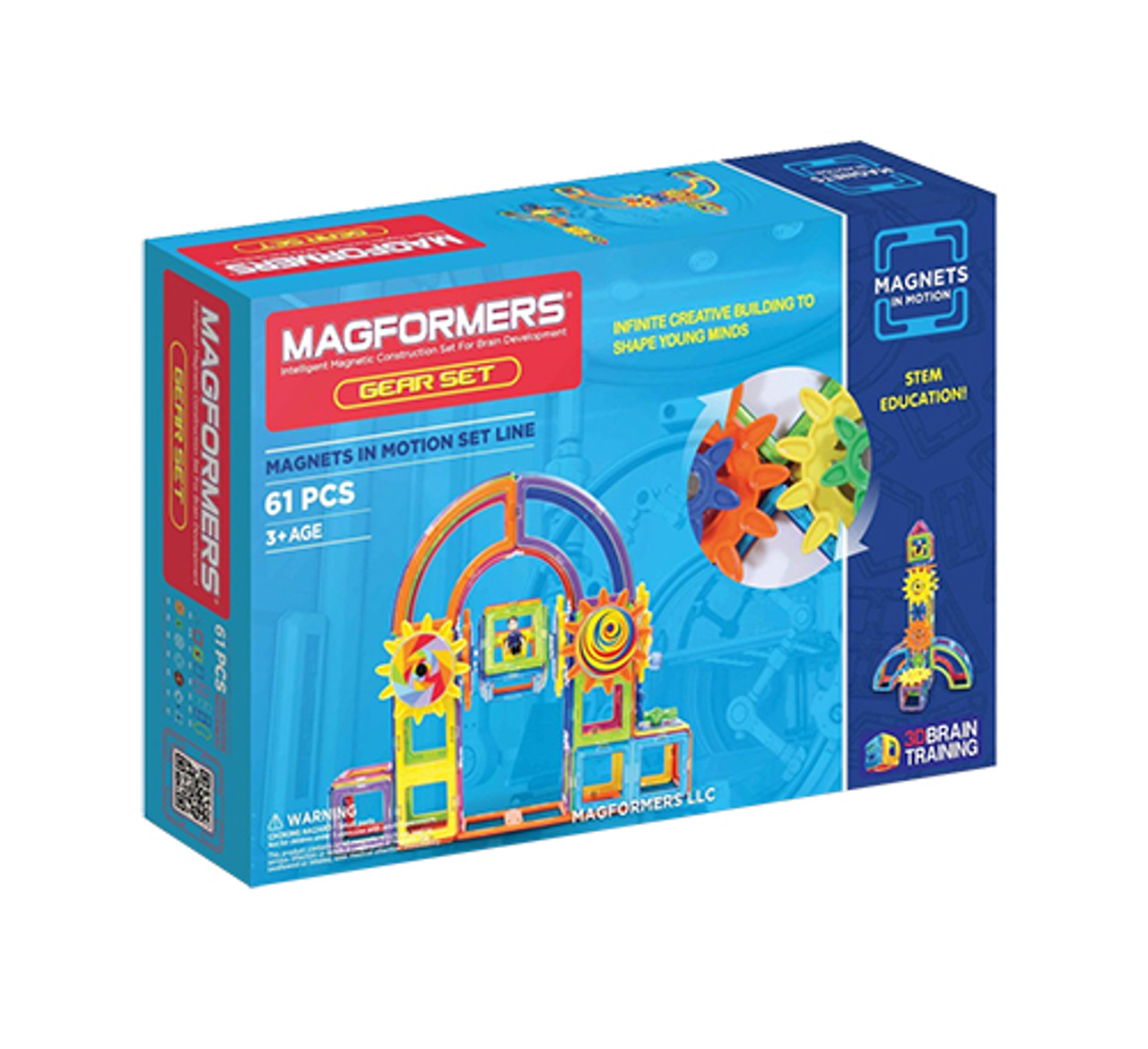Magformers Magnets in Motion Midwest Technology Products Construction 61-Piece Magnetic - Set