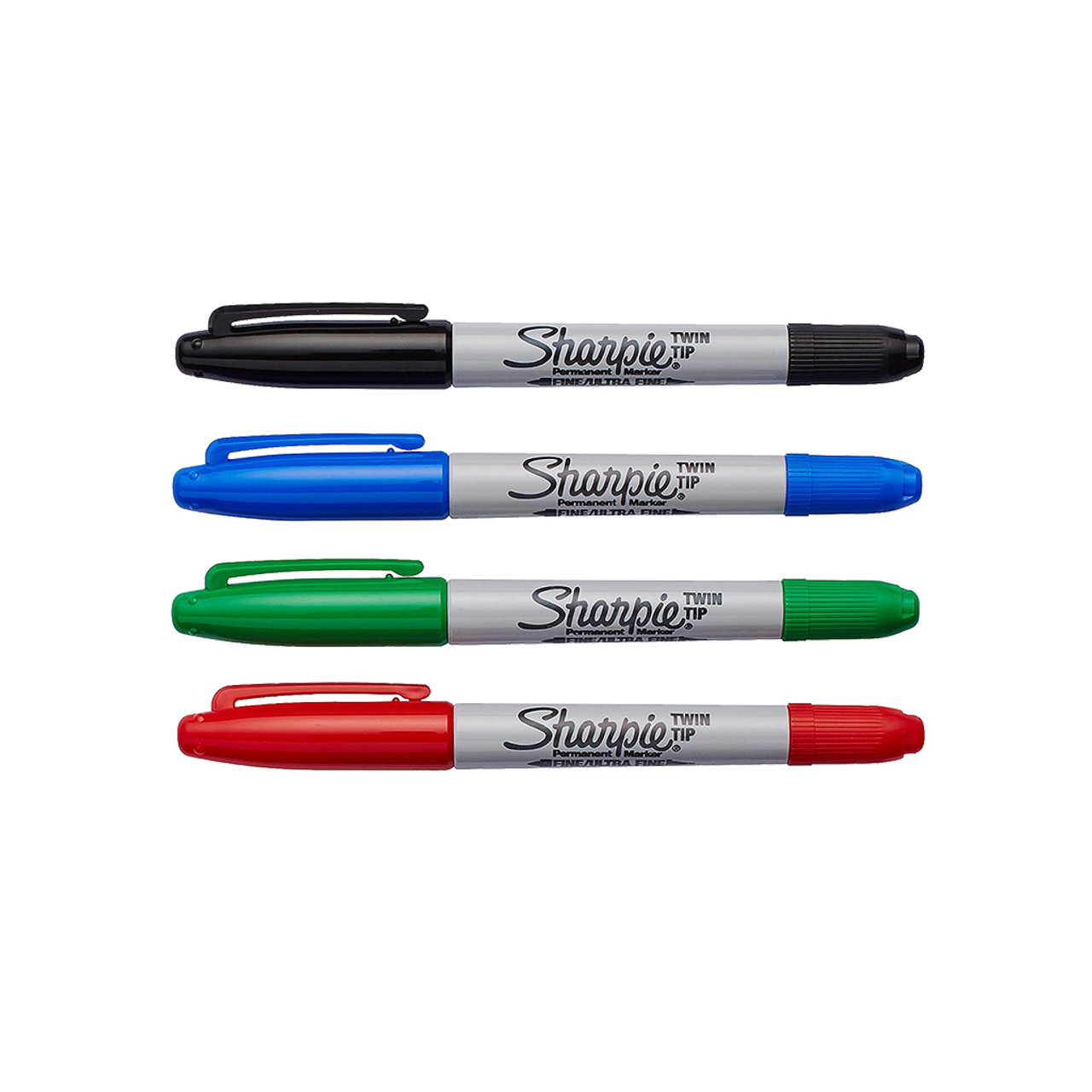 Sharpie Permanent Marker Twin Tip Set, 4-Piece - Midwest Technology Products