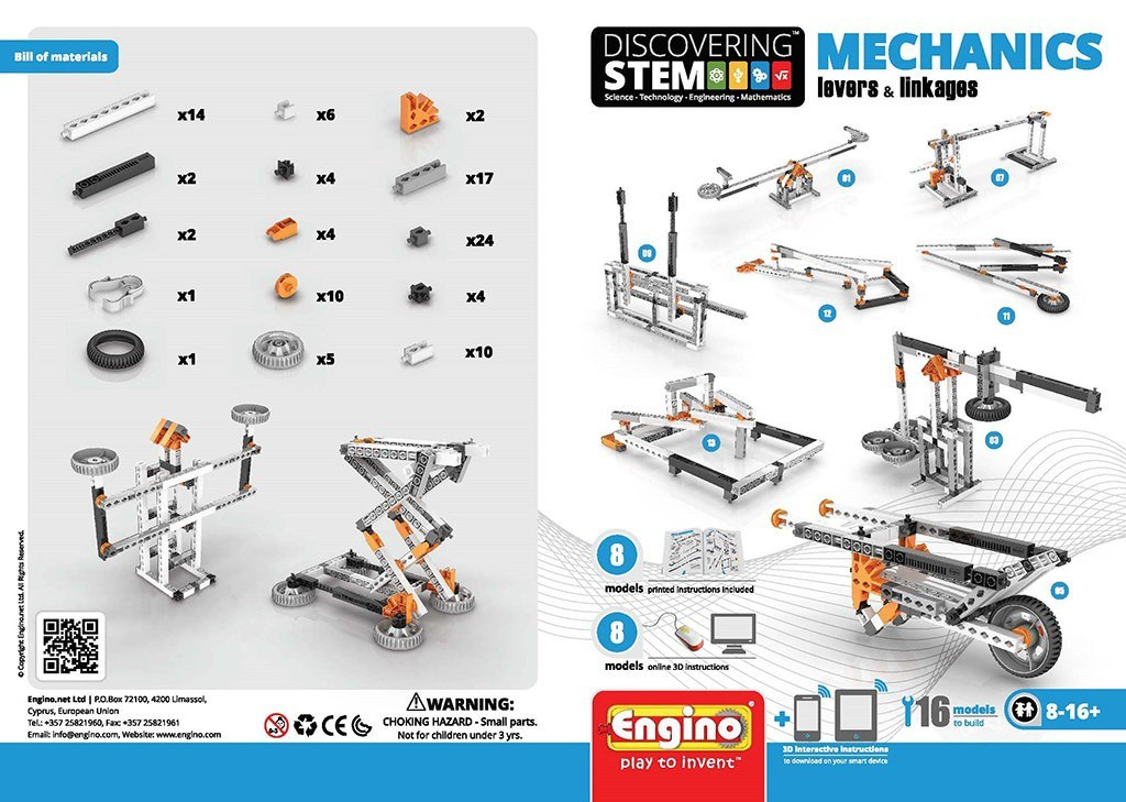 Engino STEM Mechanics: Levers Linkages Midwest Technology