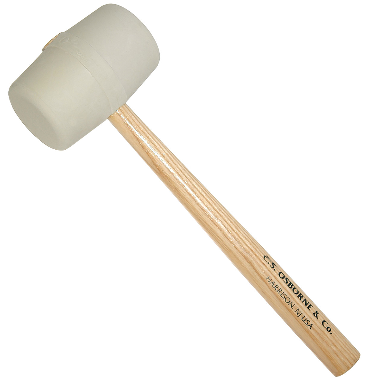 CS Osborne White Rubber Mallet, 25 oz.