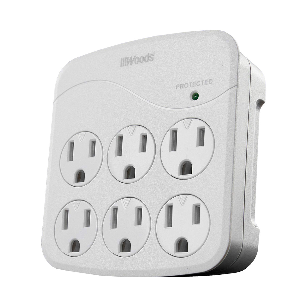 Woods 6-Outlet 3' Cord Surge Protector - Midwest Technology Products